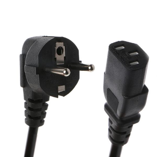 Quality 1.5m IEC 320 C13 Power Cord European Round 2 Pin AC EU Plug for sale