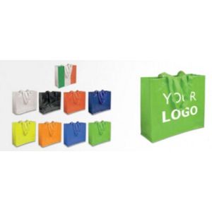 STRIPED GROCERY TOTE, eco-friendly, reusable, durable, recyclable and biodegrada