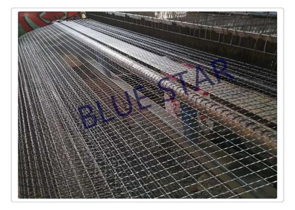 Quality Galvanized / Carbon Steel Wire Mesh Single / Double Intermediate Weave Pattern for sale