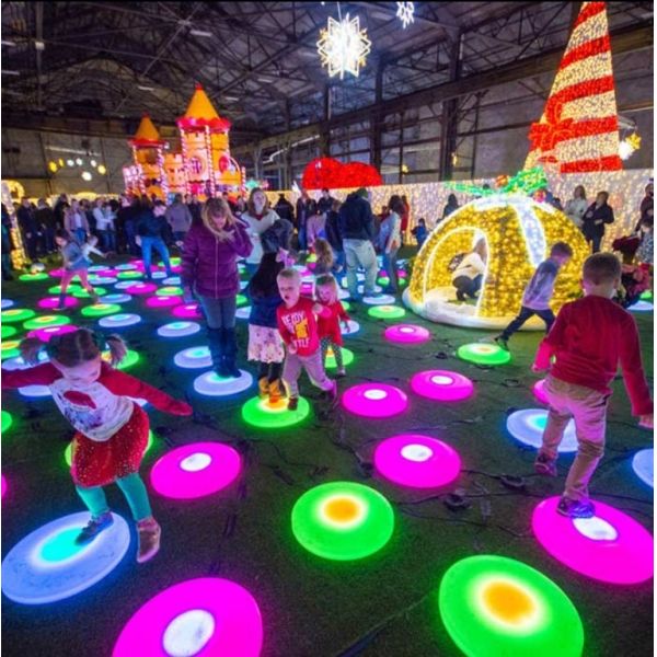 IP65 Waterproof LED Dance Floor Tile with 16 Color Changeable Lighting and 200KG Load Capacity for Interactive Play