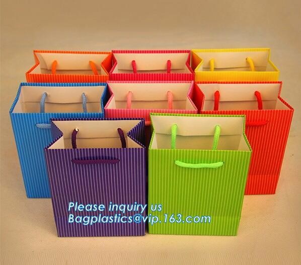 Fashion Custom Printing Luxury Gift Shopping Carrier Paper Bag With Your Own Logo Print,strong twisted handle black leat