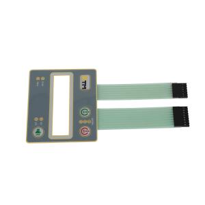 China Embossed Tactile Push Button Membrane Switch Panel With Silk Screen Printing wholesale