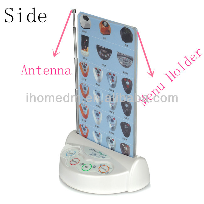 wireless 4 key call button with menu holder