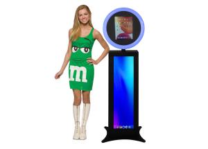 12.9'' Portable Photo Booth Shell Stand For Ipad Portable Selfie Booth Music Sync