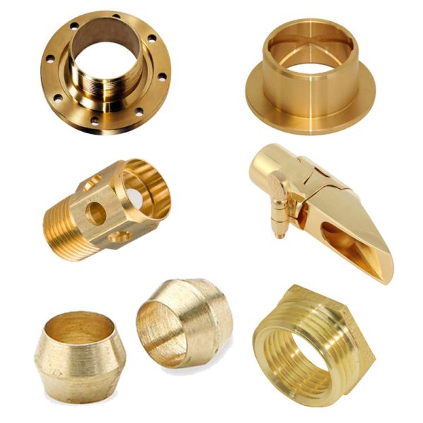 ISO9001 Copper Brass CNC Turned Components Anti Oxidation Practical