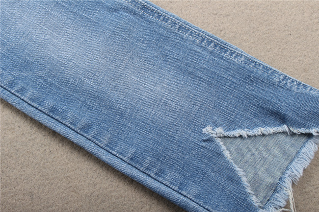 10.8 Oz High Stretch Denim Fabric Crosshatch Cotton Spandex Jeans Fabrics