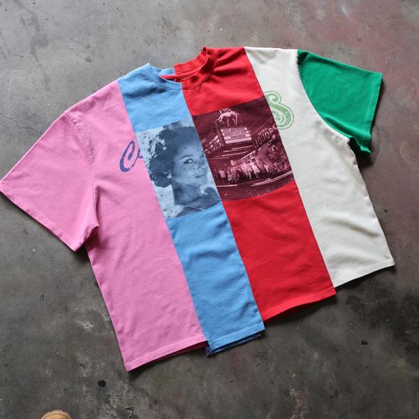 Quality Custom Digital Print Streetwear Patchwork Sewing Tshirt Cropped T Shirt Men Boxy T Shirts Cotton T Shirt Clothing Manufacturers for sale