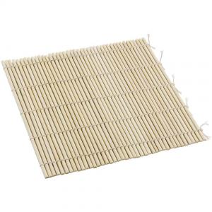 China Natural Grain Bamboo Schach Mat With Cotton Rope Restaurant Use wholesale