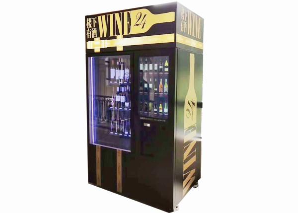 Alcohol Salad Juice Vending Machine With Elevator , Automated Self Service