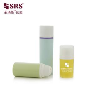 China PA0203 15ml 30ml 50ml Empty Cosmetic Packaging Injection Round Custom Color PP PCR Recycled Airless Pump Bottle Lotion wholesale