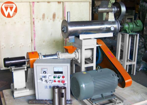 Quality Pet Shrimp Floating Fish Feed Production Line Wet Type With Modulator Total 50kw for sale