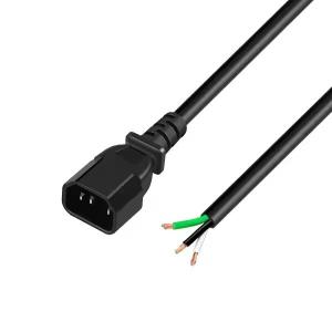China Gold Supplier Quality-Assured IEC C13 Female End Cord C14 Male End Extension Cord on sale
