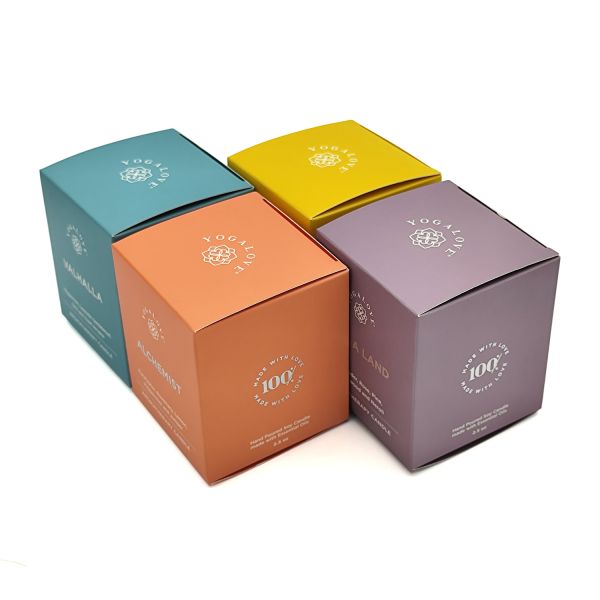 Paperboard Packaging Box Printing Aromatherapy Scented Candle Gift Box For Small Jars