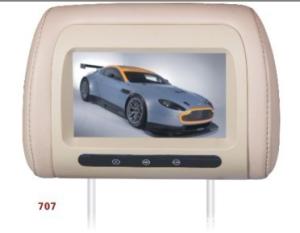 High Resolution 7 Car Seat LCD Screen Advertising Display USB MPEG4