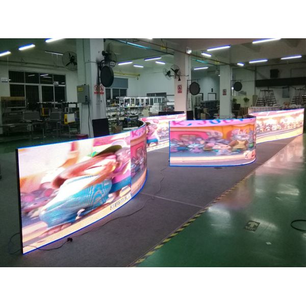 Indoor P2.5 P3 P4mm Curved Screen Display Advertising Flexible LED Video Wall