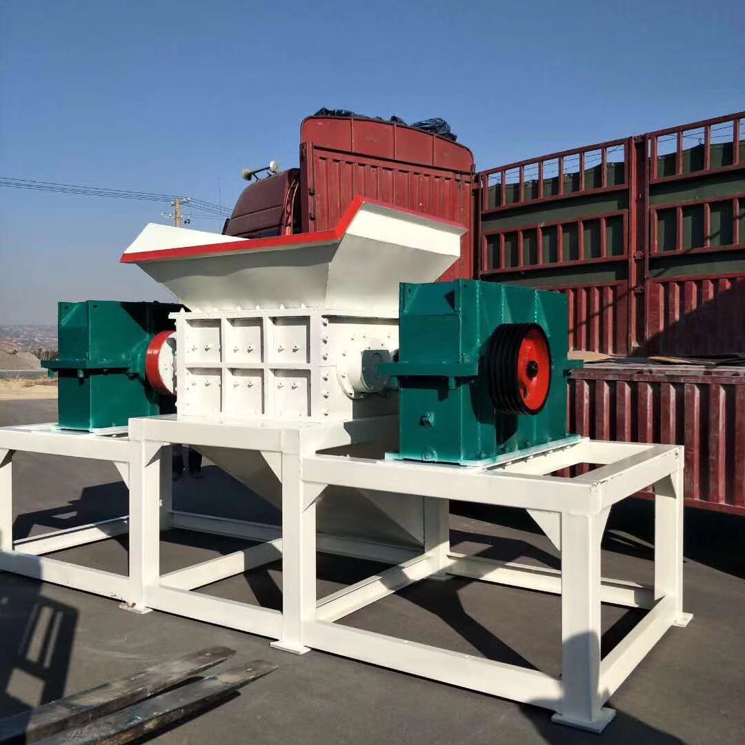 15-24RPM Tire Shredder for Waste Plastic Crusher High Output Scrap Shredder Machine