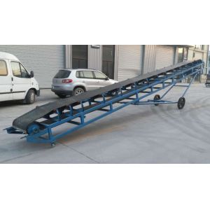 China Custom Rubber Mobile Belt Conveyor Adjustable Height Flexible Movable wholesale