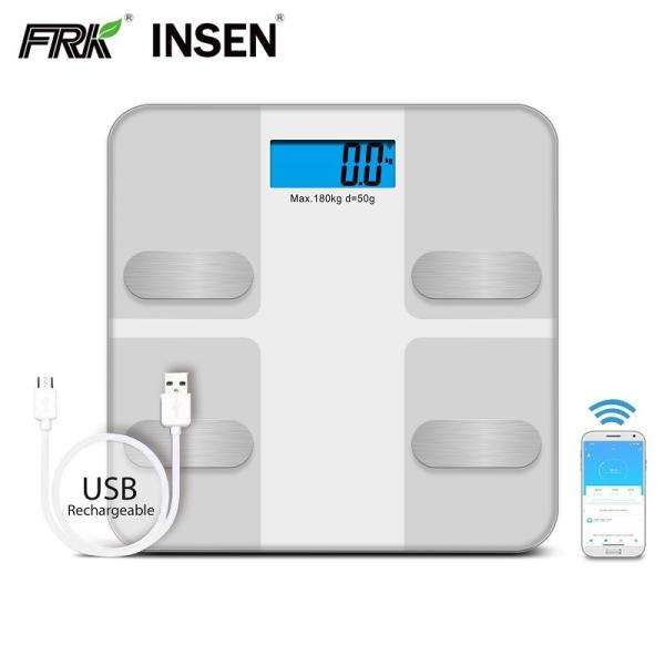 Quality 200mAh Rechargeable Battery Powered 180KG WiFi Smart Scale for sale
