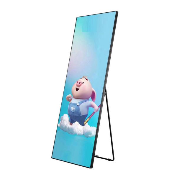 Quality Indoor Customized Led Display Mirror Digital Signage Poster Stand 140 Degree for sale