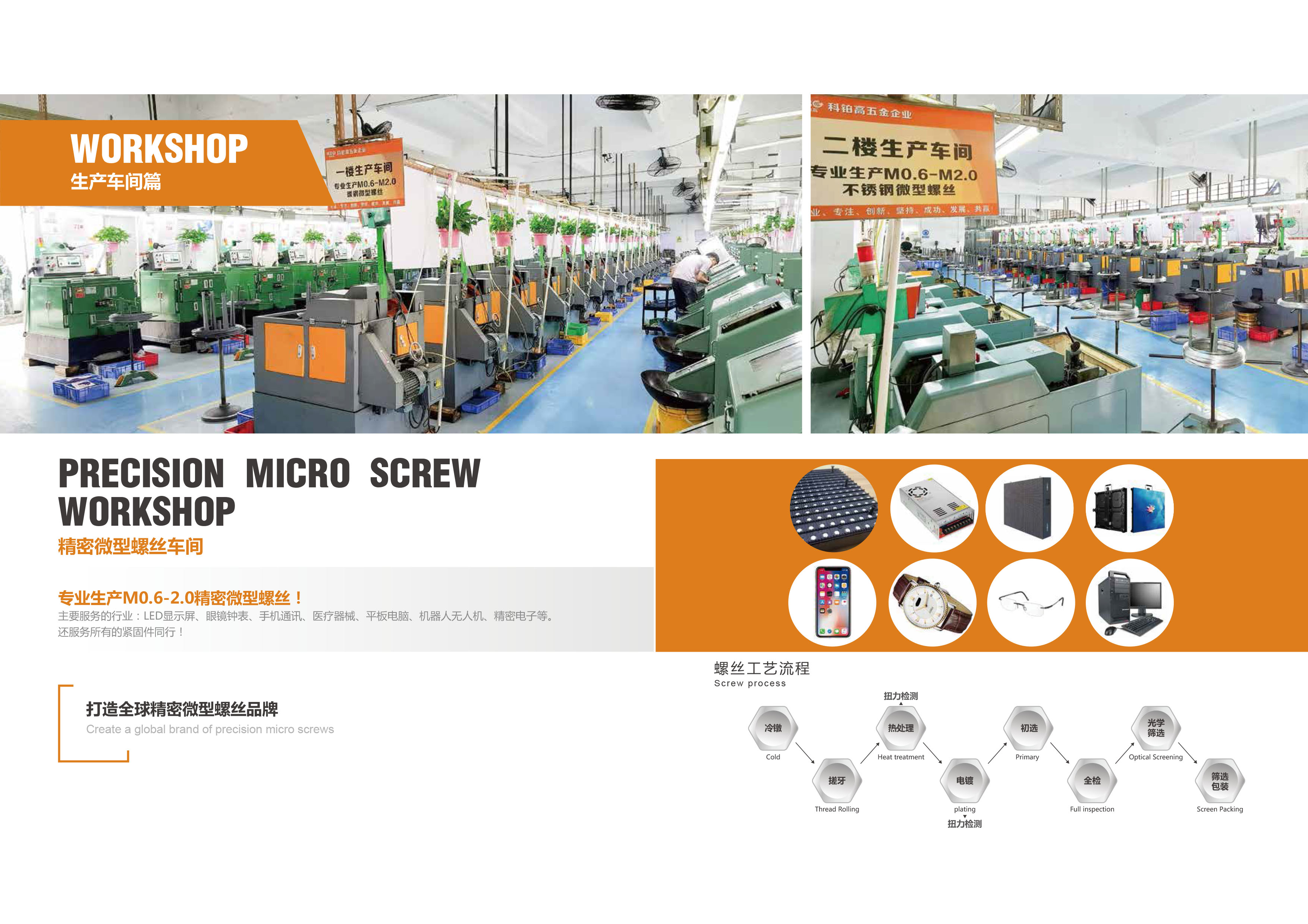 High Wear Asistance Round Head Cross Recessed Three Combination Screw For Electronics Machine