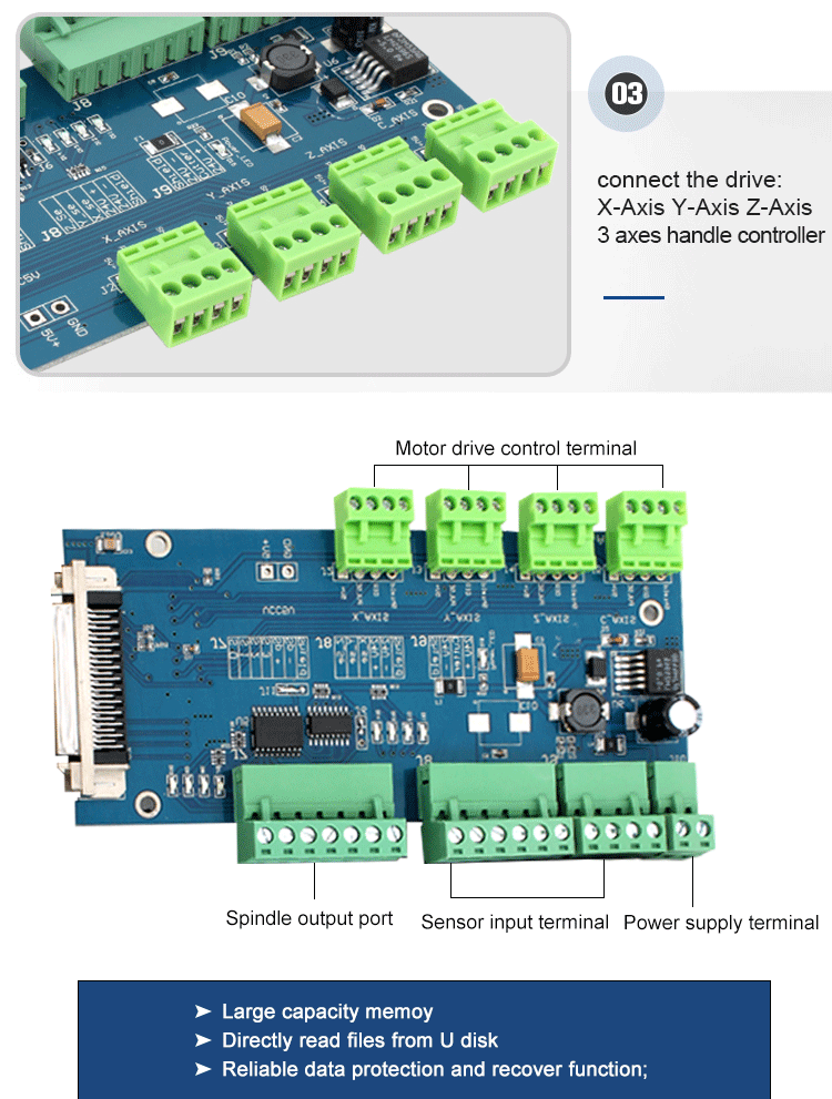 3 Axis Construction Works DSP 0501 Controller for CNC Router DPS System