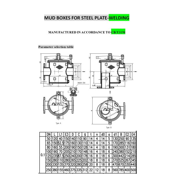 MODEL:BS80 CB/T3198RIGHT ANGLE MUD BOX, STAINLESS STEEL RIGHT ANGLE MUD BOX, MARINE STAINLESS STEEL RIGHT ANGLE MUD BOX