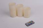 Flameless Candles With Flickering Flame , Battery Operated Candles With Timer