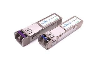China Sfp Module Single Mode Compact Tx1550n 20km Bidi Fc Certification wholesale