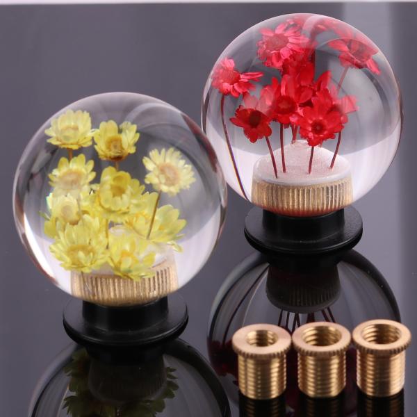Quality custom Refit car accessories universal shift knob jdm resin flower shift knob for sale