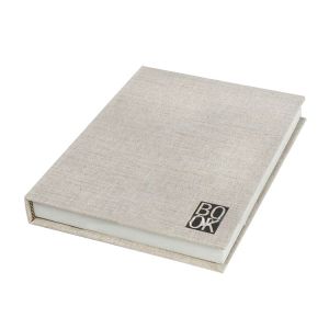 Embossed Logo Hardcover Books Printing Customized Silk Screen Fabric