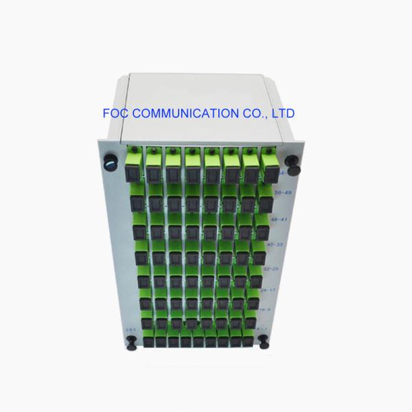 Quality PON FTTX 1×64 CATV Plc Splitter Module SC APC DWDM Fiber Optic Splitter Box for sale