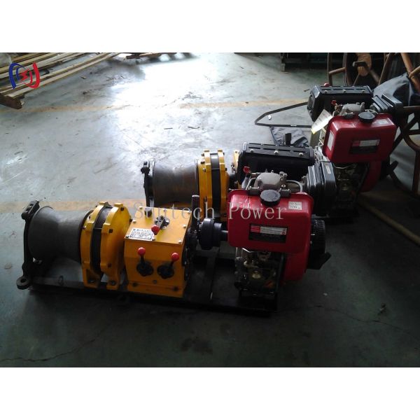 0.6T - 5T Cable Winch Machine Shaft Drive Engine Gasoline Transmission Line Stringing Tools