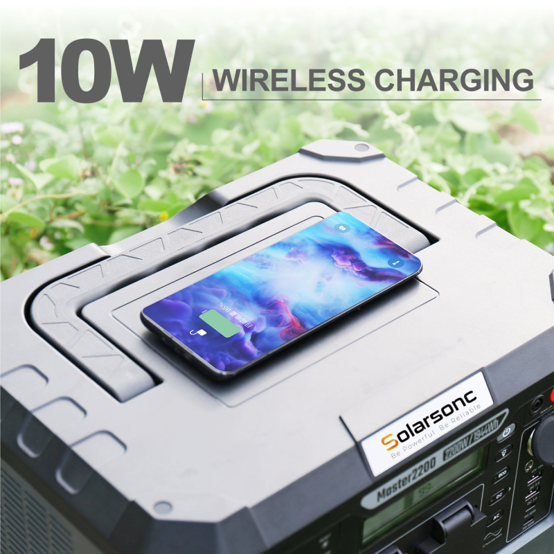 Portable LED Lighting 2200W Portable Power Bank Lithium Battery Cycle Times Micro USB Input Interface