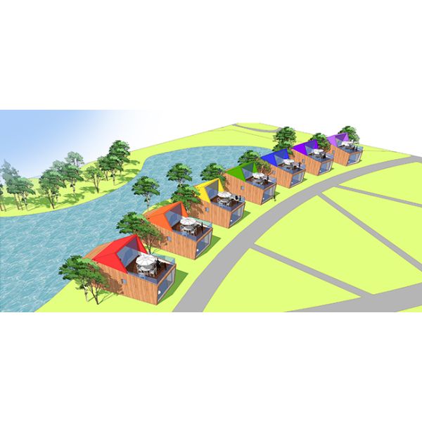 Modern Modular Sound Insulation Prefab House Fiber Cement Board Interior Lining Garden Studio