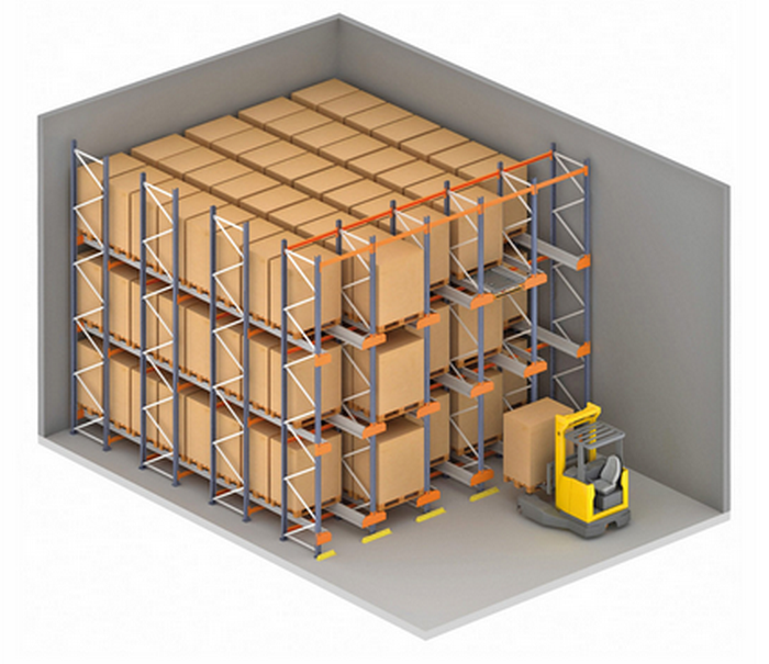 high efficiency storage Radio Shuttle Racking with machines working