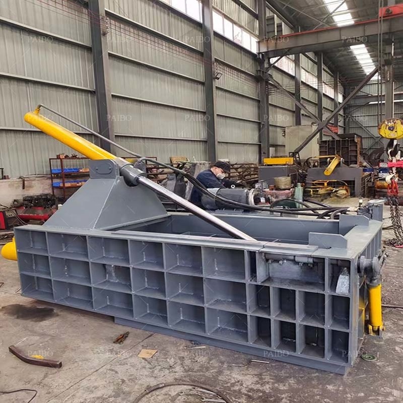 Machine Weight 5000kg Waste Metal Baler Aluminum Cans Scrap Metal Press Baler Machine