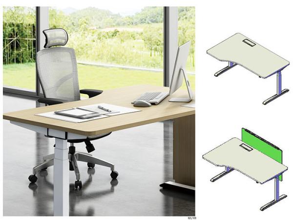 Quality Motor Driven Adjustable Office Table Workstation OEM for sale