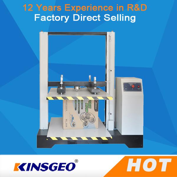 Quality 220V/50Hz 550KG Paper Box Compression Testing Machine with LCD Display for sale