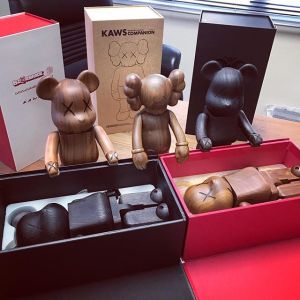 Cute Wooden Doll Exhibition Sculpture , cultural institutions Art Wooden Figure