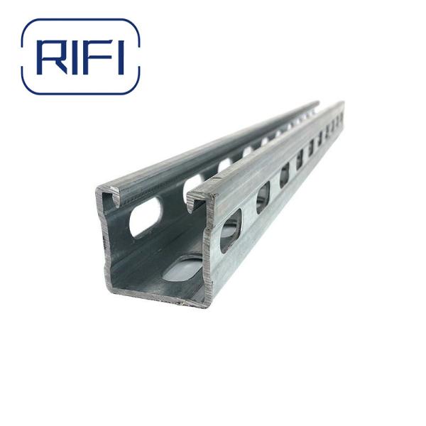 Quality 1 5 8  Unistrut 14 Gauge  Silver Finish For C Industry S Efficiency And Reliability for sale