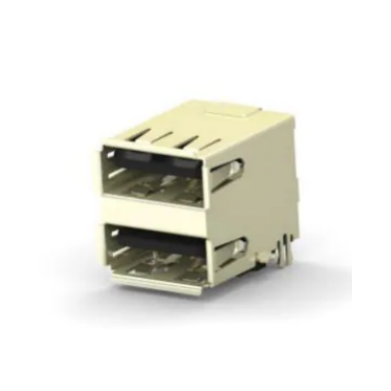 1734062-3 USB Connectors Stacked Offset Reel W/ CAP RF Interconnects