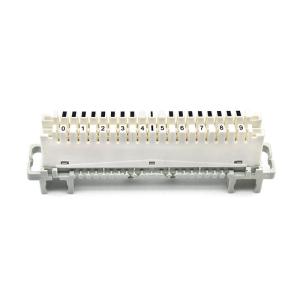 China ABS 10 Pair Terminal Block Distribution Module Phosphor Bronze wholesale