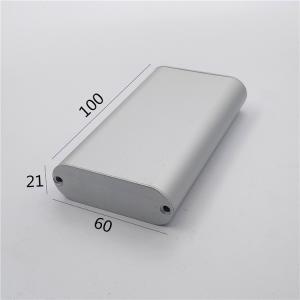 China DIY Power Bank Width 60*21*100mm Aluminum Project Enclosure Box in Silver 1PC MOQ on sale