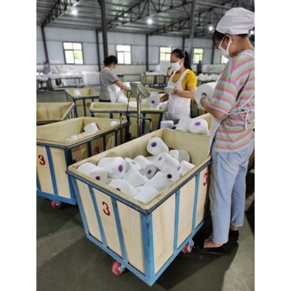 Sustainable Polyester Filament Yarn , S Z Twist textured polyester thread