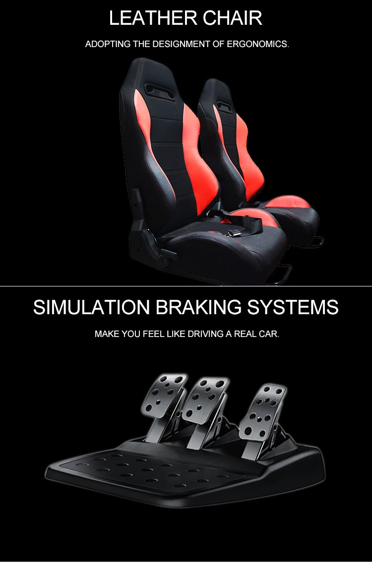 3 Screen Video Racing Game Simulator Machines , F1 Amusement Park Racing Simulator Arcade Machine