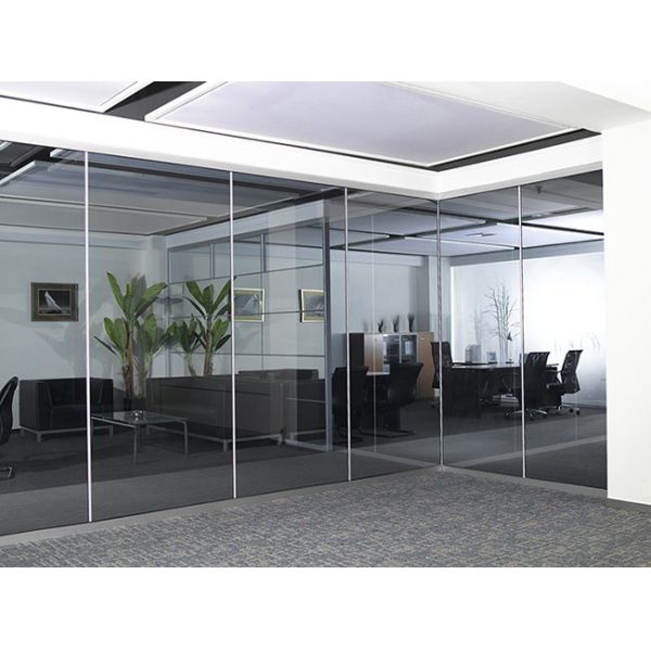 40mm Black Aluminum Office Partition Wall