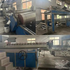 China 1.2M PP PE Tarpaulin Fabric Extrusion Coating Lamination Machine wholesale