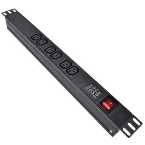 China 6 Way IEC Type PDU Extension Socket With On/Off Switch, Overload Protector wholesale