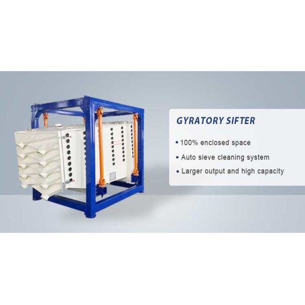 Soil Chemical Fertilizer Rectangular Gyratory Sifter With 1 - 3 Screen Decks 2 - 500 Mesh