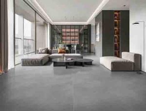 China Large Format Cement Look Floor Tiles Porcelain Matte Dark Structure 60*120cm wholesale